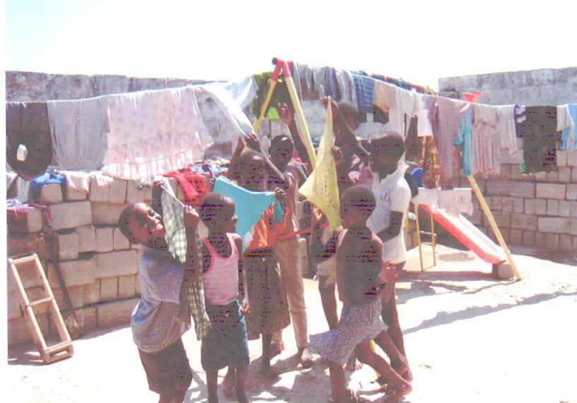 Children and building materials